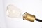 Axel Collection Wall Sconce D24.7 H9.9 Lt:5 Black and Brass Finish